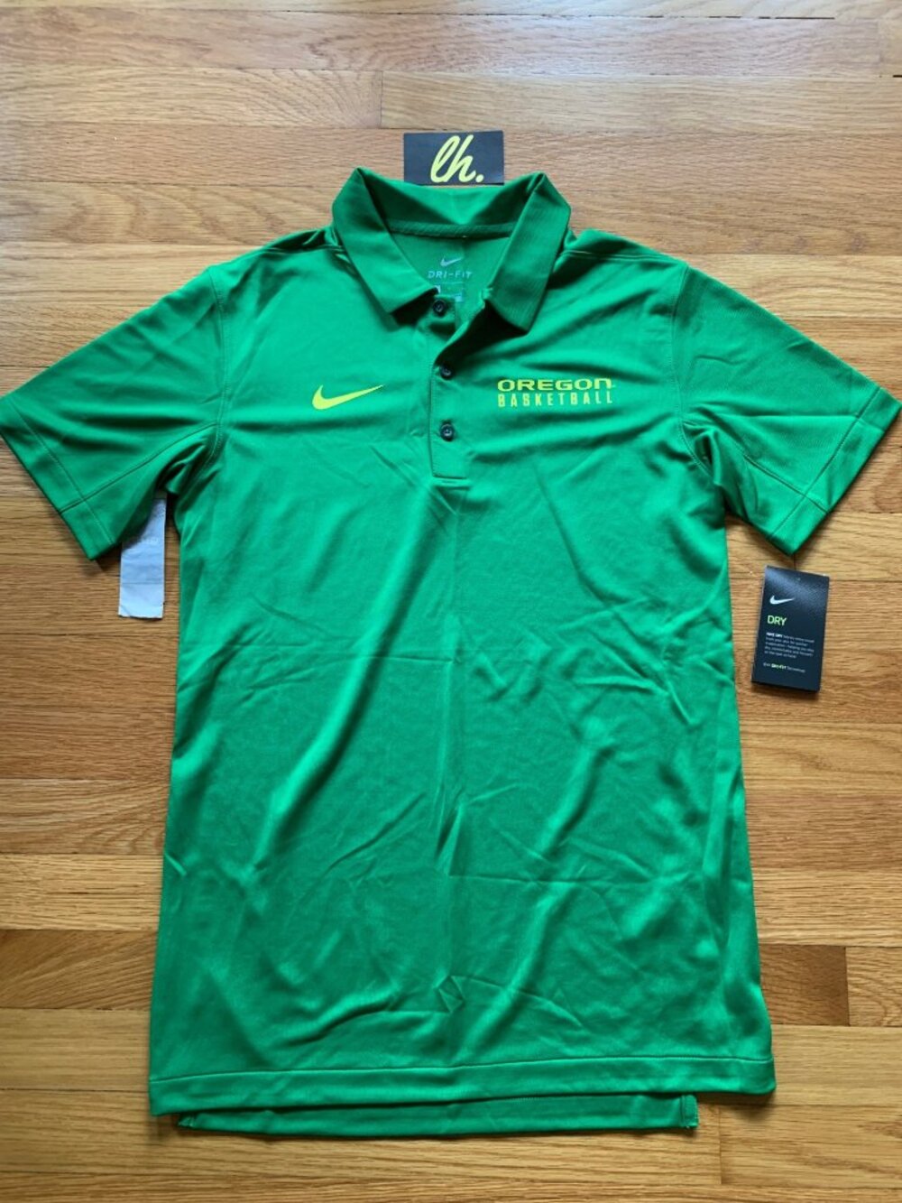 Men’s Small Nike Dri-Fit Elite Oregon Ducks NCAA Basketball Polo